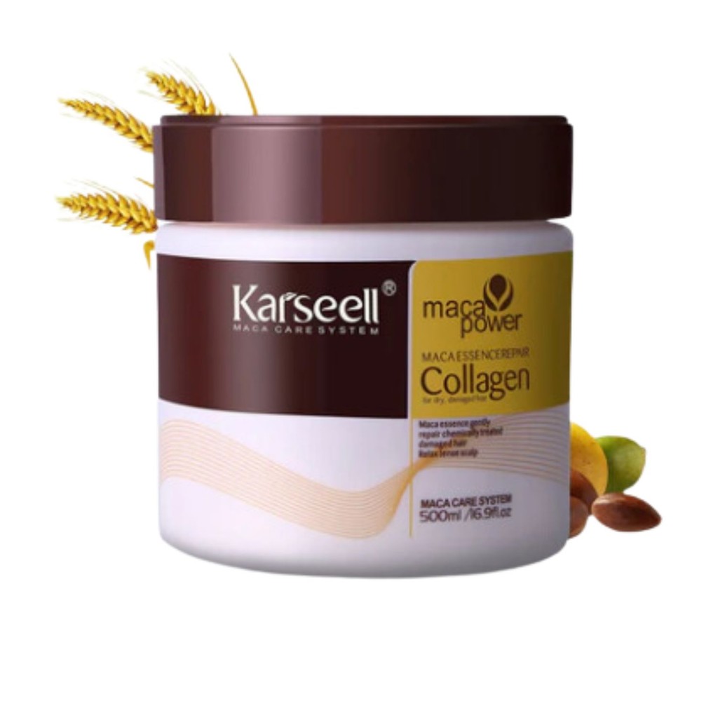 Máscara capilar Karseell Collagen reparação de 500mL 500g